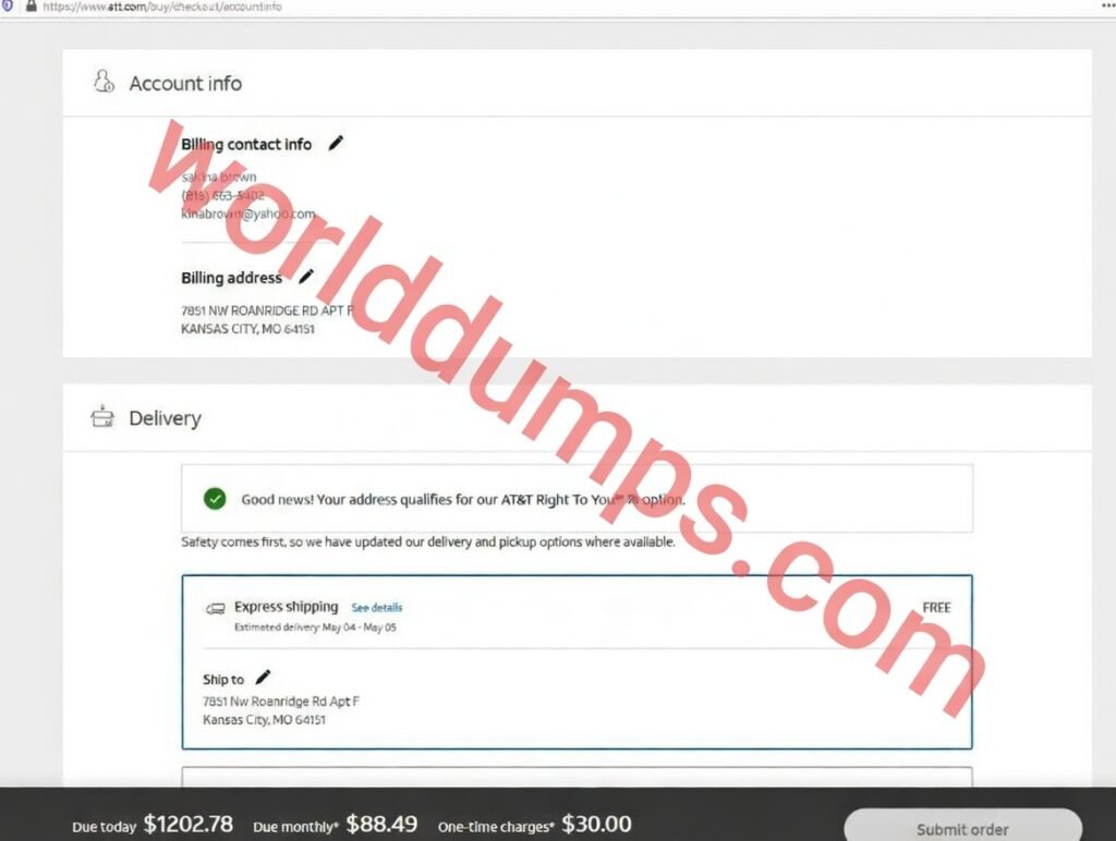 AT&T CARDING METHOD