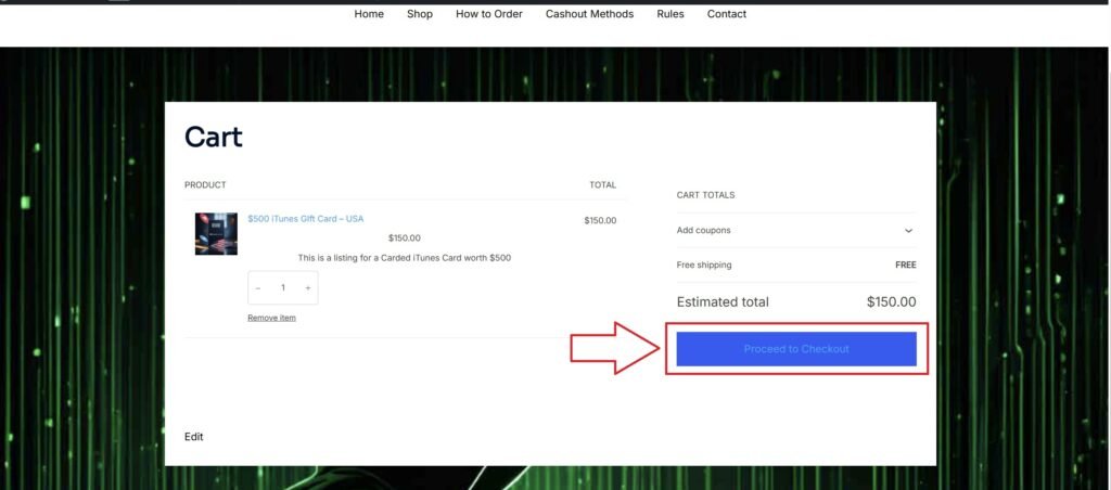 PROCEED TO CHECKOUT